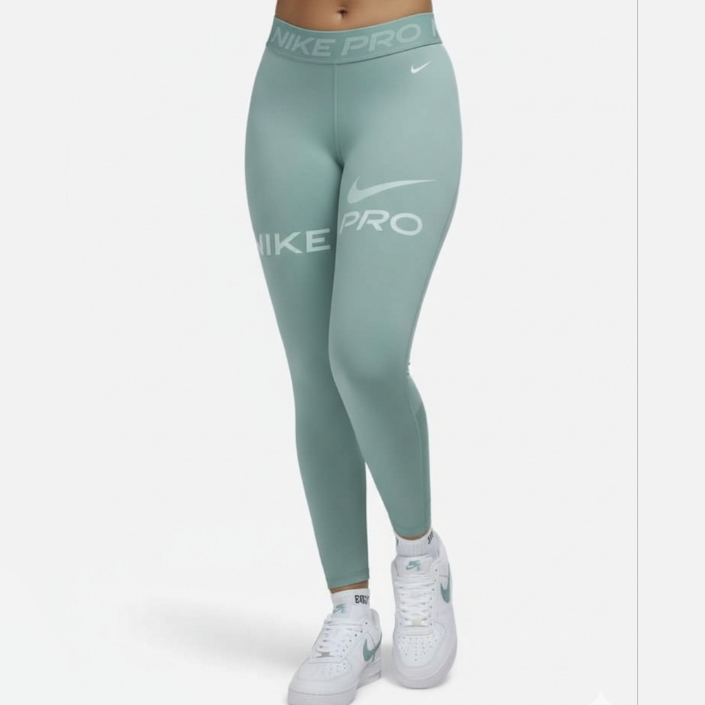 Pro Mid-Rise 7/8 Mesh-Panel Graphic Leggings Size Small